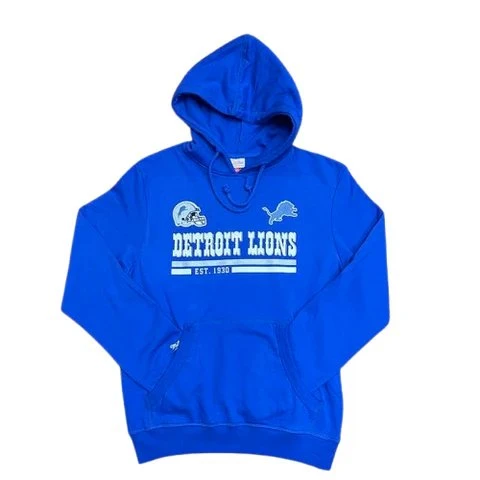 Fanatics Men’s Detroit Lions Mitchell & Ness Underlined Pullover Hoodie – Blue 1 Fanatics Men’s Detroit Lions Mitchell & Ness Underlined Pullover Hoodie – Blue