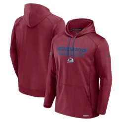 Men’s Colorado Avalanche Fanatics Authentic Pro Rinkside Pullover Hoodie – Burgundy