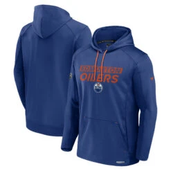 Men’s Edmonton Oilers Fanatics Authentic Pro Rinkside Pullover Hoodie – Royal