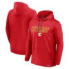 Men’s Calgary Flames Fanatics Authentic Pro Rinkside Pullover Hoodie – Red