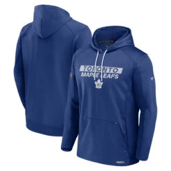 Men’s Toronto Maple Leafs Fanatics Authentic Pro Rinkside Pullover Hoodie – Blue