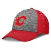 Calgary Flames Fanatics Top Shelf Flex Hat – Heather Grey/Red