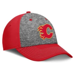 Calgary Flames Fanatics Top Shelf Flex Hat – Heather Grey/Red -SportsCloset Clothing 02YR 6665 2C QD7 FF3