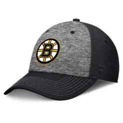 Boston Bruins Fanatics Top Shelf Flex Hat – Heather Grey/Black