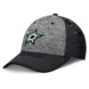 Dallas Stars Fanatics Top Shelf Flex Hat – Heather Grey/Black