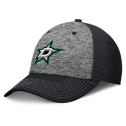 Dallas Stars Fanatics Top Shelf Flex Hat – Heather Grey/Black