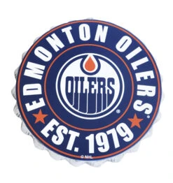 Edmonton Oilers Bottle Cap Wall Sign