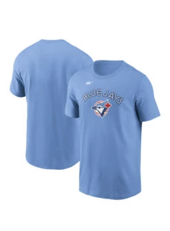 Men’sToronto Blue Jays Nike Cooperstown Wordmark T-Shirt – Powder Blue
