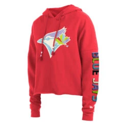 Women’sToronto Blue Jays New Era Multi Color Pack Pullover Hoodie – Lava Red