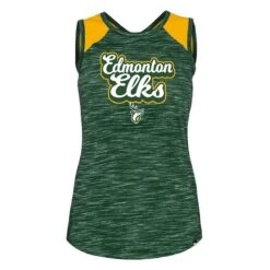 Women’sEdmonton Elks New Era Green Script Tank Top