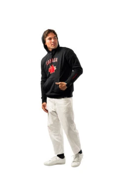 Men’s Hockey Canada Bauer Core Ultimate Pullover Hoodie – Black -SportsCloset Clothing 1065236 BTH24 APPAREL HC CORE ULTIMATE HOODIE SR BLK 5018