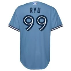 YouthToronto Blue Jays HyunJin Ryu Nike Powder Blue Alternate ReplicaJersey