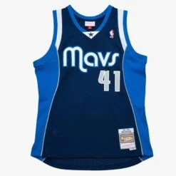 Men’s Dallas Mavericks Dirk Nowitzki Mitchell & Ness 2011/12 Navy Hardwood Classics Swingman Jersey