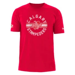 Men’sCalgary Stampeders New Era Turf Traditions T-Shirt – Red