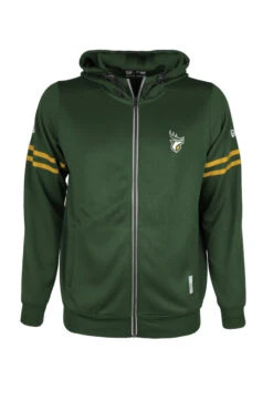 Men’sEdmonton Elks New Era 2024 Official Sideline Anchor Full-Zip Hoodie – Green