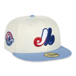 Montreal Expos New Era Chrome Sky Collection 59FIFTY Fitted Hat