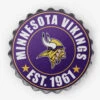 Minnesota Vikings Bottle Cap Wall Sign