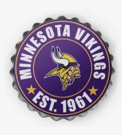 Minnesota Vikings Bottle Cap Wall Sign