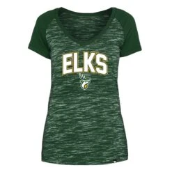 Women’sEdmonton Elks New Era Green Space Dye Tee