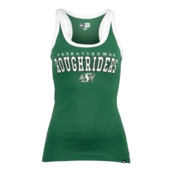 Women’sSaskatchewan Roughriders New Era Green Adriana Wordmark Tank Top