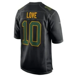 NEW ERA Men’s Jordan Love Green Bay Packers Nike Fashion Game Player Jersey – Black