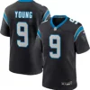 Men’sCarolina Panthers Bryce Young Nike Game Player Jersey – Black