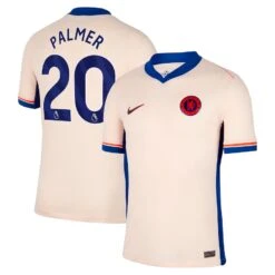 NEW ERA Men’s Cole Palmer Chelsea 2024/25 Nike Away Replica Player Jersey – Cream