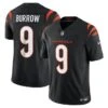 Men’s Cincinnati Bengals Joe Burrow Nike Vapor F.U.S.E. Limited Jersey – Black