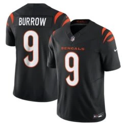 Men’s Cincinnati Bengals Joe Burrow Nike Vapor F.U.S.E. Limited Jersey – Black