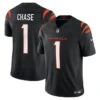 Men’sCincinnati Bengals Ja’Marr Chase Nike Vapor F.U.S.E. Limited Jersey – Black