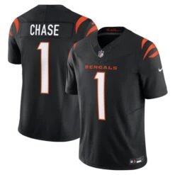 Men’sCincinnati Bengals Ja’Marr Chase Nike Vapor F.U.S.E. Limited Jersey – Black