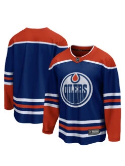 Men’s Edmonton Oilers Fanatics Home Breakaway Jersey – Royal