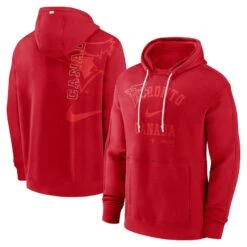 Men’sToronto Blue Jays Nike Statement Ball Game Pullover Hoodie – Red