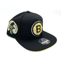 '47 BRAND Boston Bruins Mitchell & Ness Vintage 50th Anniversary Fitted Hat – Black