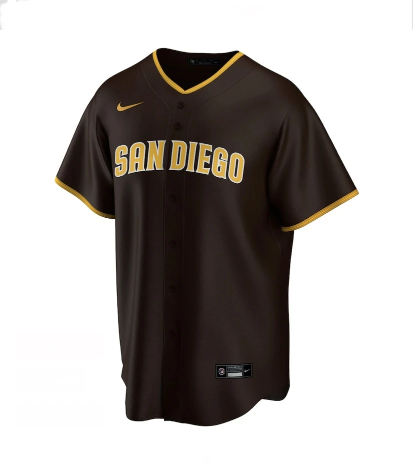 Men’sSan Diego Padres Nike Brown Alternate Replica Team Jersey 1 Men’sSan Diego Padres Nike Brown Alternate Replica Team Jersey