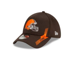Cleveland Browns New Era Brown 2021 Home Sideline Official – 39THIRTY Flex Hat