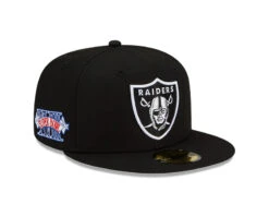 Las Vegas Raiders New Era Black Super Bowl XVIII – 59FIFTY Fitted Hat