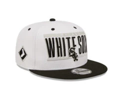 Chicago White Sox New Era White/Black Retro Title – 9FIFTY Snap Back Hat