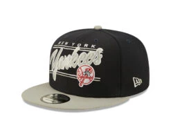 New York Yankees New Era Team Script 9FIFTY Snapback Hat – Navy/Grey