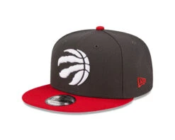 Toronto Raptors New Era Two-Tone Color Pack 9FIFTY Snapback Hat – Charcoal/Red