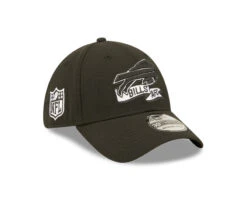 Buffalo Bills New Era Black/White Colorway 2022 NFL Sideline 39THIRTY Flex Hat – Black