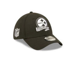 Pittsburgh Steelers New Era Black/White Colorway 2022 NFL Sideline 39THIRTY Flex Hat – Black