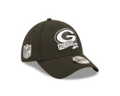 Green Bay Packers New Era Black/White Colorway 2022 NFL Sideline 39THIRTY Flex Hat – Black
