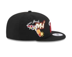 Miami Heat New Era Black Icon E1 – 9FIFTY Snapback Hat -SportsCloset Clothing 60311066 9FIFTY M950ICONE1 MIAHEA OTC RSIDE