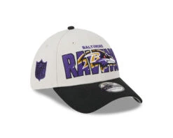 Baltimore Ravens New Era 2023 NFL Draft Official 39THIRTY Flex Hat – Cream/Black