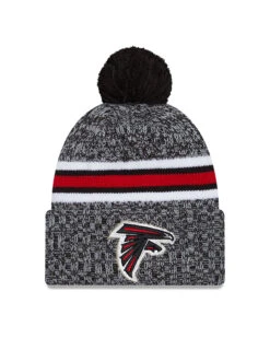 Atlanta Falcons New Era 2023 Sideline Official Sport Cuffed Pom Knit Hat – Black