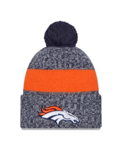 Denver Broncos New Era 2023 Sideline Official Sport Cuffed Pom Knit Hat – Navy