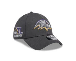 Baltimore Ravens New Era 2024 NFL Draft Official 39THIRTY Flex Hat – Grey