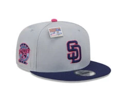San Diego Padres New Era MLB X Big League Chew 9FIFTY Snapback Hat – Grey/Navy