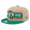 Boston Celtics New Era 2024 NBA Draft 9FIFTY Snapback Hat – Tan/Green